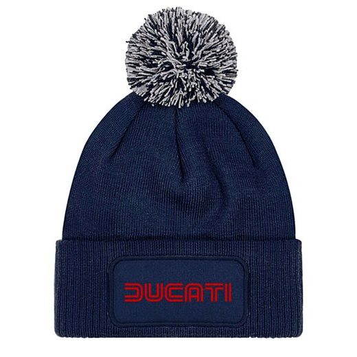 ZIMNÍ ČEPKA S BAMBULÍ A MOTIVEM DUCATI