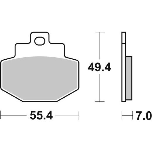BRZDOVÉ DESTIČKY BREMBO 07047XS