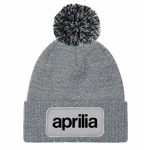 ZIMNÍ ČEPKA S BAMBULÍ A MOTIVEM APRILIA