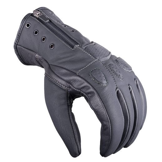 WOLF FULLA BLACK DÁMSKÉ KOŽENÉ RUKAVICE NA MOTORKU