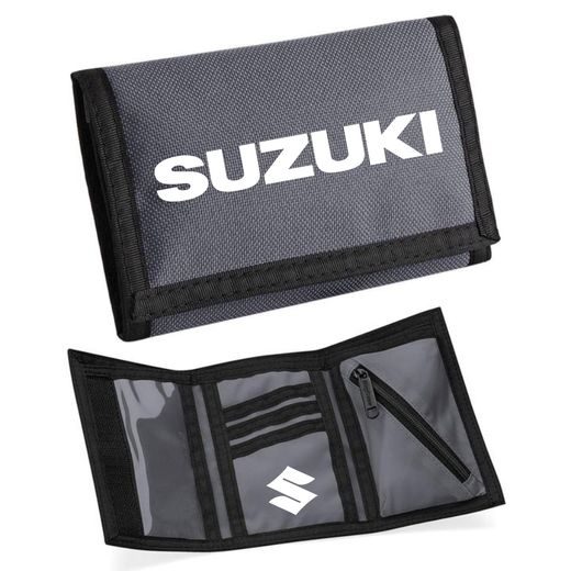 MOTO PENĚŽENKA S MOTIVEM SUZUKI - ŠEDÁ