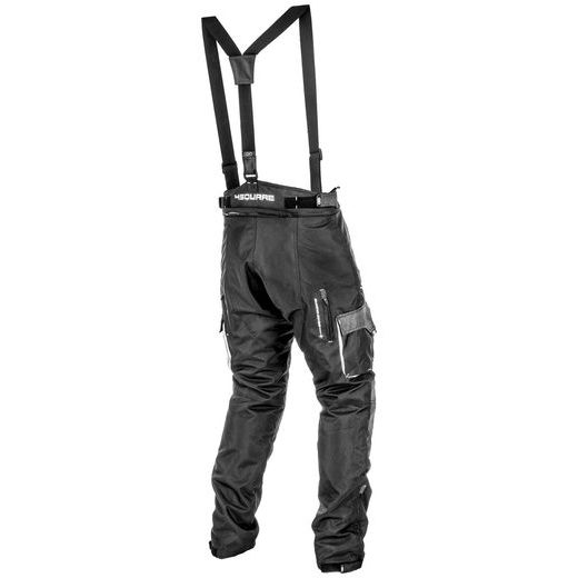 CESTOVNÍ ENDURO KALHOTY NA MOTORKU TRAILER 4SQUARE - ČERNÁ/BÍLÁ