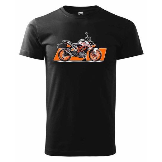 PÁNSKÉ TRIKO S MOTIVEM KTM DUKE - ČERNÁ