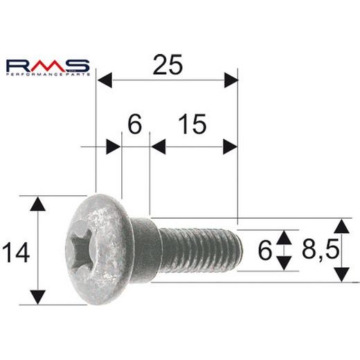 BODYWORK SCREW RMS 121856100