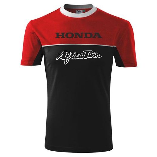 PÁNSKÉ TRIKO S MOTIVEM HONDA AFRICA 1 - ČERVENO/ČERNÉ