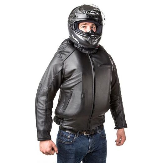 KOŽENÁ AIRBAGOVÁ BUNDA HELITE ROADSTER ČERNÁ