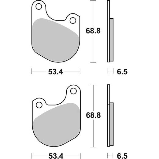 BRZDOVÉ DESTIČKY BREMBO 07HD0202 CC ROAD