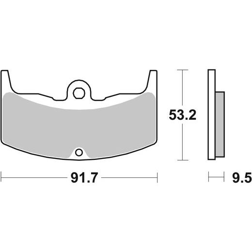 BRZDOVÉ DESTIČKY BREMBO 07HO1708 CC ROAD