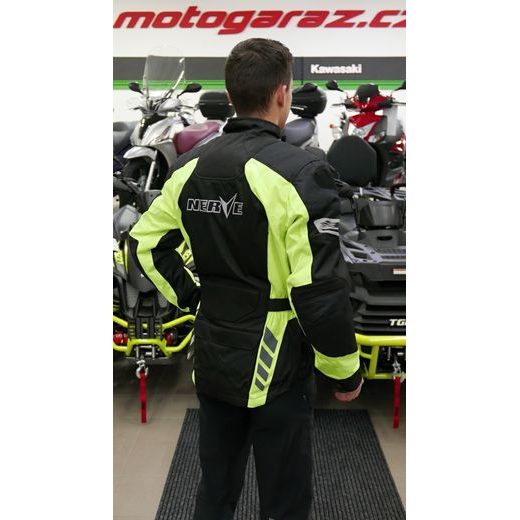 BUNDA NA MOTORKU NERVE SPARK BLACK/NEON