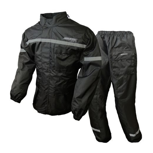 NEPROMOKAVÁ DVOUDÍLNÁ KOMBINÉZA DO DEŠTĚ SPARK TORENT BLACK