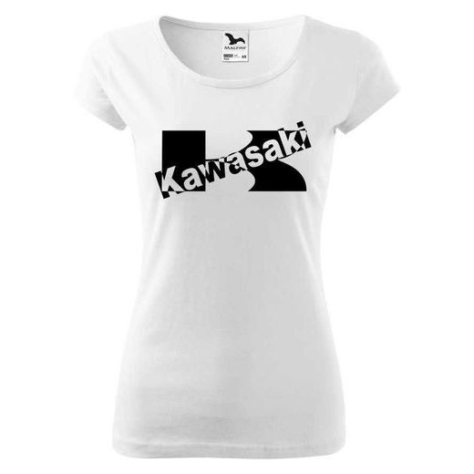 DÁMSKÉ TRIKO S MOTIVEM KAWASAKI 3 - BÍLÉ