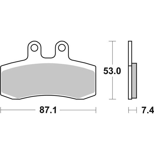 BRZDOVÉ DESTIČKY BREMBO 07GR2106 CC ROAD