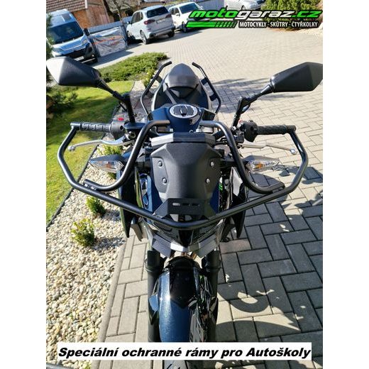 KAWASAKI Z125 PEARL STORM GRAY 2026 AUTOŠKOLA S OCHRANNÝMI RÁMY