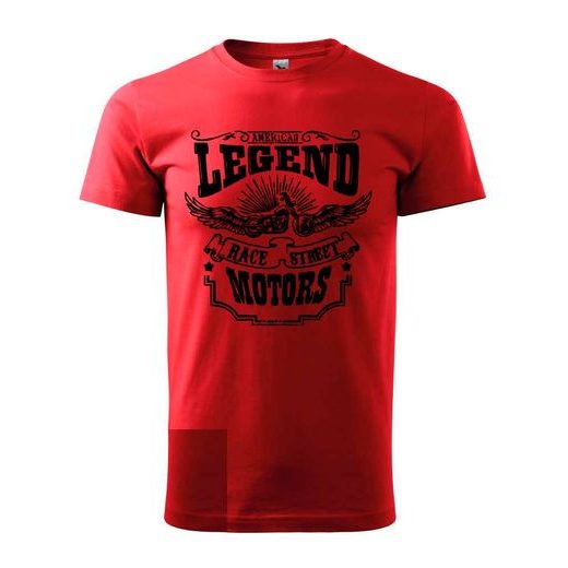PÁNSKÉ TRIKO S MOTIVEM CHOPPERS AMERICAN LEGENDS - ČERVENÉ
