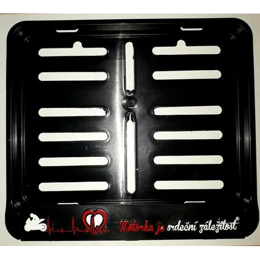 NOSIČ SPZ NA MOTORKU S 3D MOTIVEM MOTORKA JE SRDEČNÍ ZÁLEŽITOST