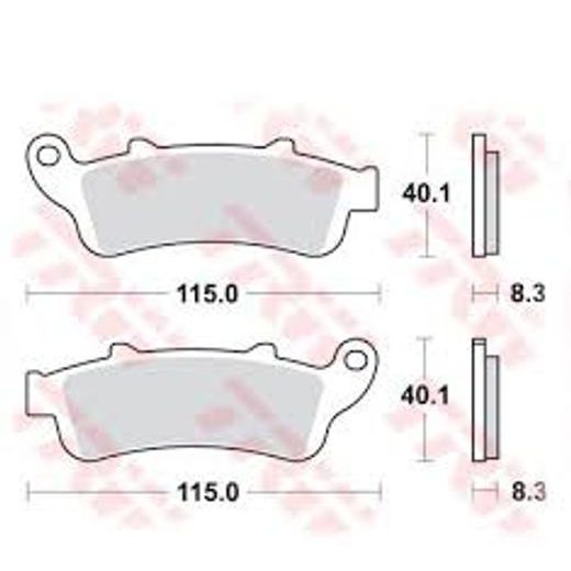 BRZDOVÉ DESTIČKY TRW MCB704
