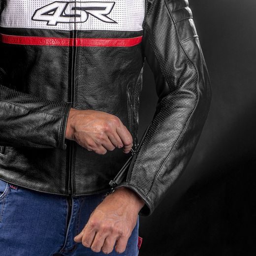 KOŽENÁ BUNDA NA MOTORKU 4SR ROADSTER III - RED