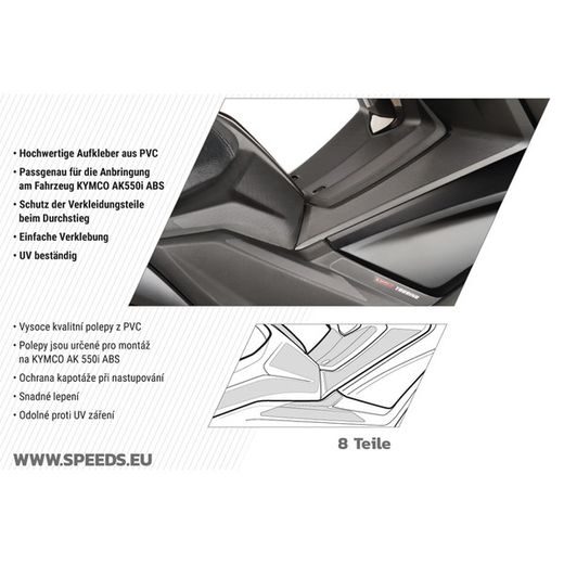 SPEEDS SADA POLEPŮ PRO AK550I ABS