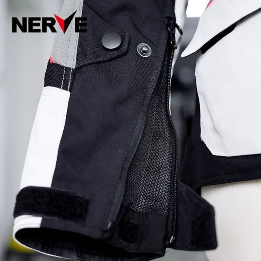 BUNDA NA MOTORKU NERVE GOLDEN TOUR BLACK/WHITE