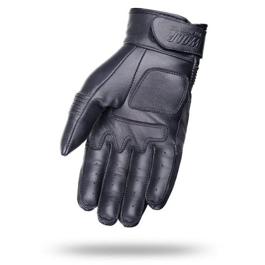 WOLF MODI BLACK KOŽENÉ RUKAVICE NA MOTORKU
