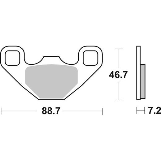 BRZDOVÉ DESTIČKY BREMBO 07PO13SD