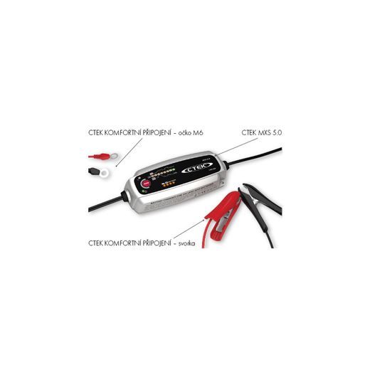 NABÍJEČKA CTEK MXS 5.0 NEW S TEPLOTNÍM ČIDLEM 12 V, 120 AH, 5 A