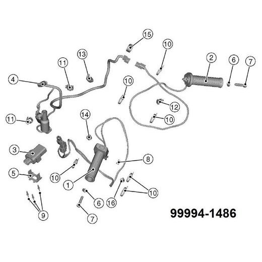 VYHŘÍVANÉ RUKOJETI (GRIPY) PRO KAWASAKI ZX-10R
