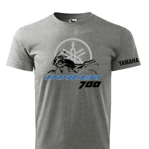 PÁNSKÉ TRIKO S MOTIVEM YAMAHA TRACER 700 - ŠEDÁ