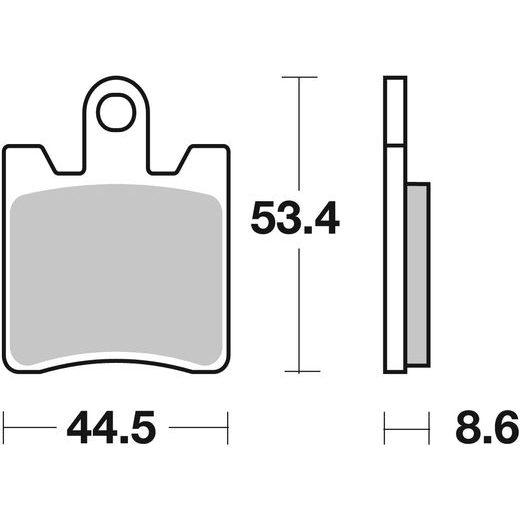 BRZDOVÉ DESTIČKY BREMBO 07YA09SA