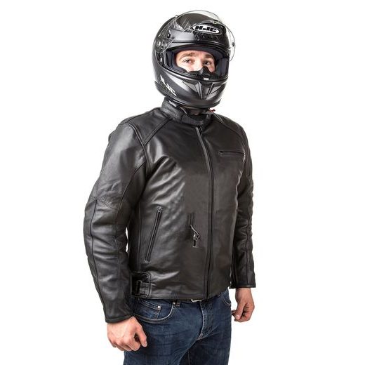 KOŽENÁ AIRBAGOVÁ BUNDA HELITE ROADSTER ČERNÁ