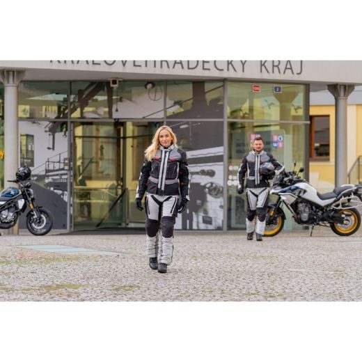 DÁMSKÁ TEXTILNÍ MOTO BUNDA SPARK NEVADA LADY - ŠEDÁ