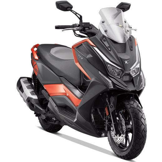 KYMCO DT X360 350I ABS ČERNÁ MATNÁ / ORANŽOVÁ