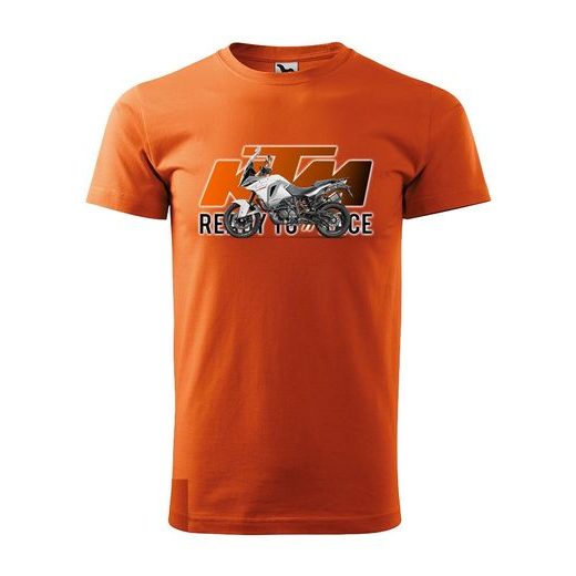 PÁNSKÉ TRIKO S MOTIVEM KTM SUPER ADVENTURE - ORANŽOVÉ