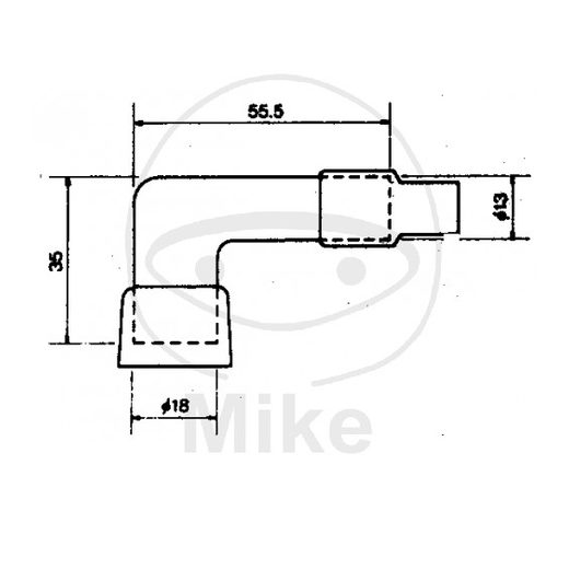 KONCOVKA ZAPALOVACÍ SVÍČKY NGK LB10F