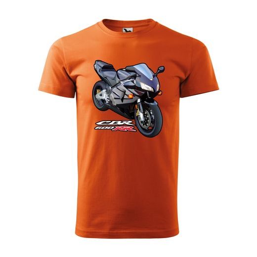 PÁNSKÉ TRIKO S MOTIVEM HONDA CBR 600 RR - ORANŽOVÉ