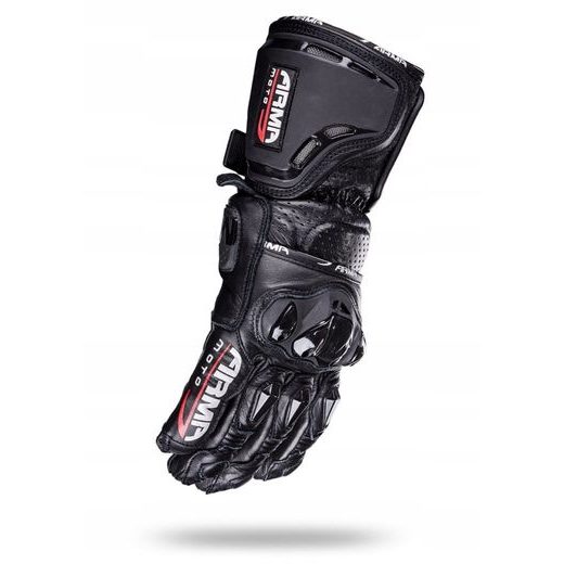 WOLF RAIDEN BLACK KOŽENÉ SPORTOVNÍ RUKAVICE NA MOTORKU