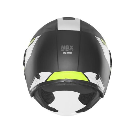 OTEVŘENÁ HELMA SE SLUNEČNÍ CLONOU NOX N182 ROUND FLUO