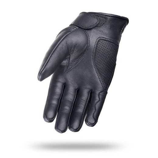 WOLF HORNET BLACK KOŽENÉ RUKAVICE NA MOTORKU