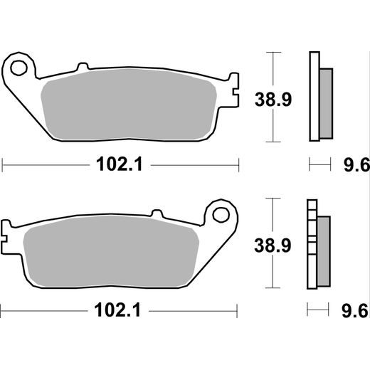 BRZDOVÉ DESTIČKY BREMBO 07HO41LA