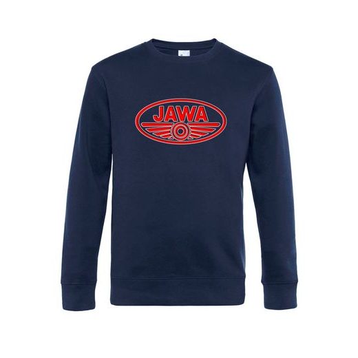 PÁNSKÁ MIKINA S MOTIVEM JAWA - TMAVĚ MODRÁ