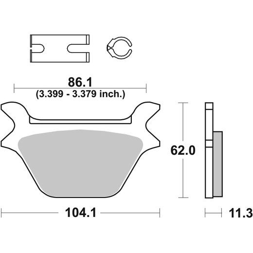 BRZDOVÉ DESTIČKY BREMBO 07HD1011 CC ROAD