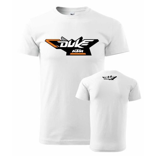 PÁNSKÉ TRIKO S MOTIVEM KTM DUKE 3 - BÍLÉ