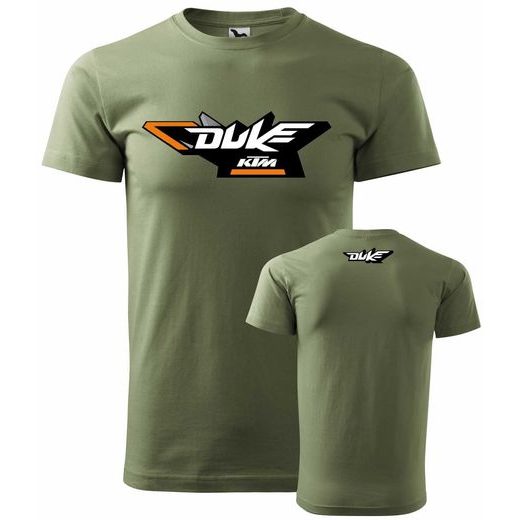 PÁNSKÉ TRIKO S MOTIVEM KTM DUKE 3 - KHAKI