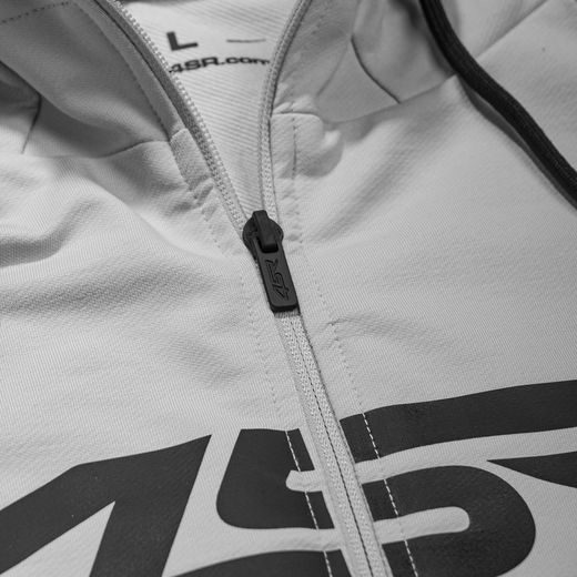 PÁNSKÁ MIKINA 4SR LOGO ZIP GREY
