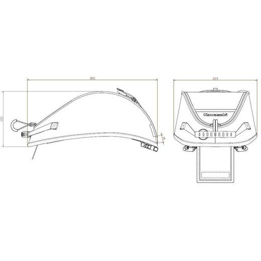 Vak na nádrž s okénkem (4L) Kawasaki - KAWASAKI