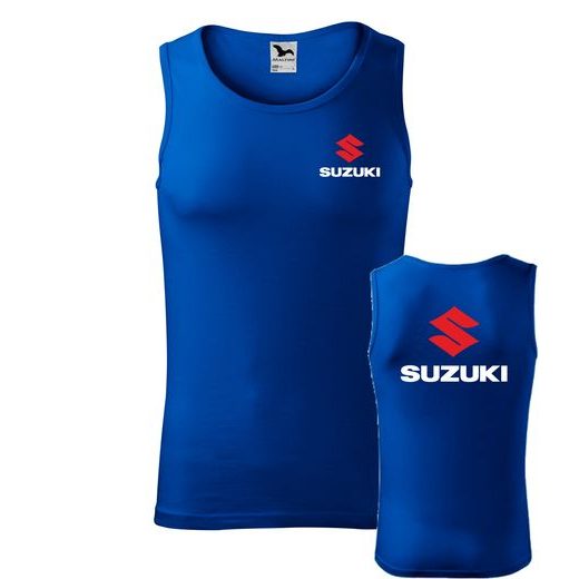 PÁNSKÉ TÍLKO S MOTIVEM SUZUKI - KRÁLOVSKY MODRÉ