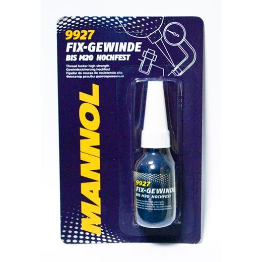 MANNOL FIX-GEWINDE HOCHFEST 10 ML LEPIDLO NA ZÁVITY VYSOKOPEVNOSTNÍ M9927
