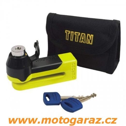 ZÁMEK KOTOUČE OXFORD TITAN ŽLUTÝ LK486