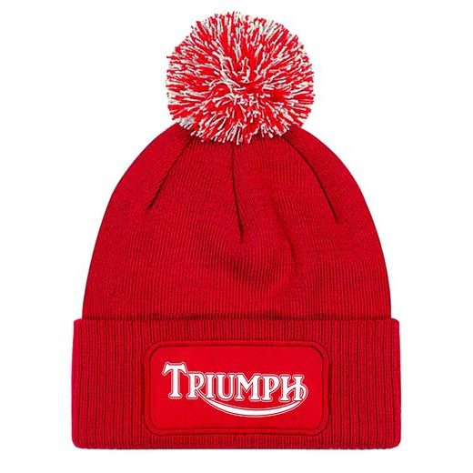 ZIMNÍ ČEPKA S BAMBULÍ A MOTIVEM TRIUMPH