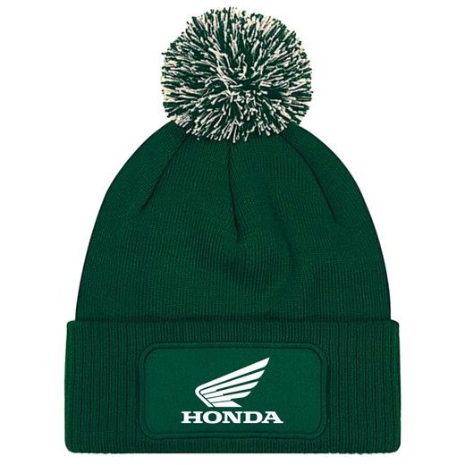 ZIMNÍ ČEPKA S BAMBULÍ A MOTIVEM HONDA